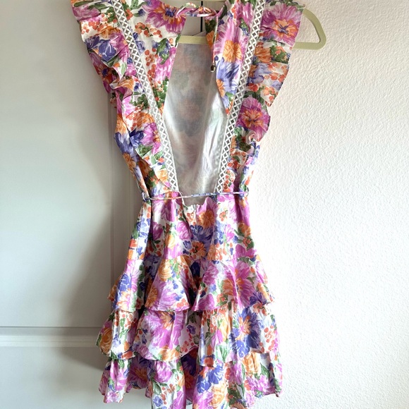 Hello Molly Pink Multi Floral Ruffle Dress - Picture 5 of 12